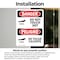 Signmission Hot Surface Sign, 7 in H x 5 in W, Vinyl Decal, Do Not Touch Hot Bilingual OS-2PACK-DS-D-57-VS-1177 - alternate 4